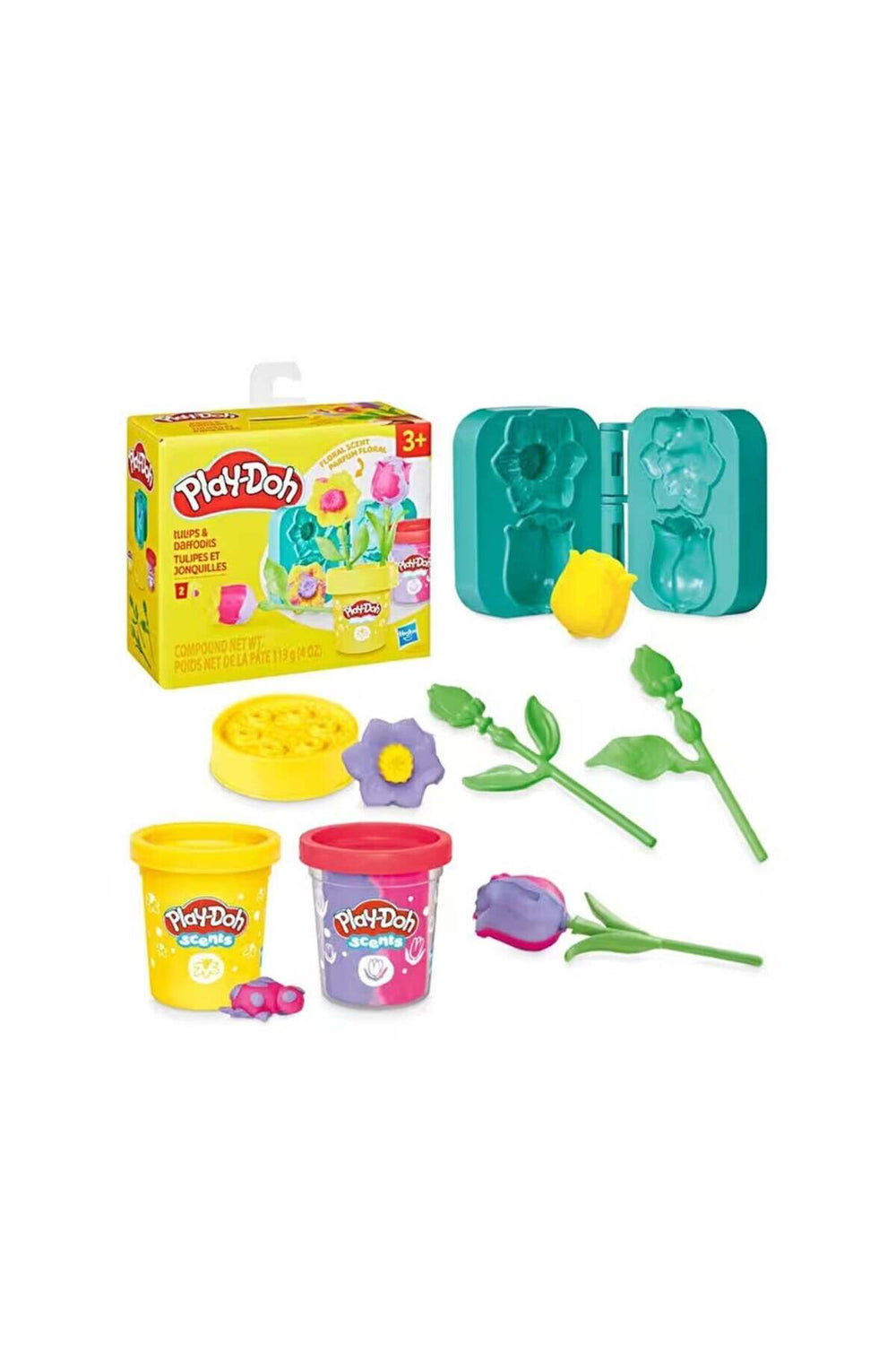 Play Doh Lale ve Nergis Çiçek Oyun Hamuru Seti