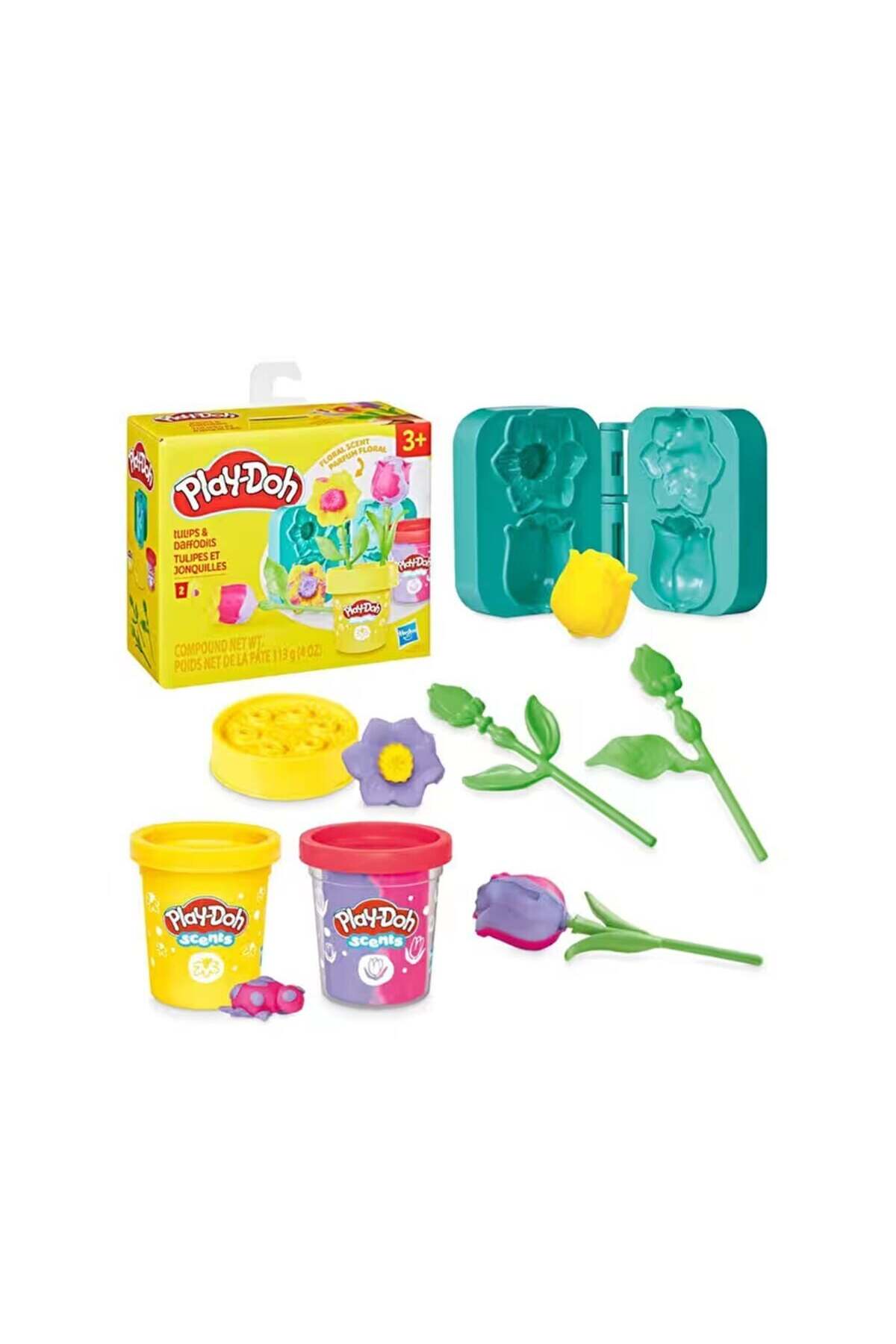 Play Doh Lale ve Nergis Çiçek Oyun Hamuru Seti