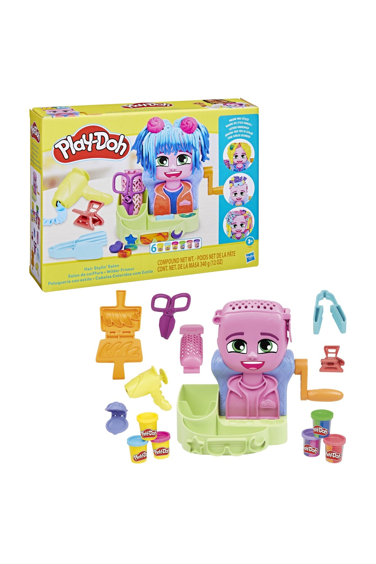 Play Doh Renkli Kuaför Salonu Oyun Hamuru Seti