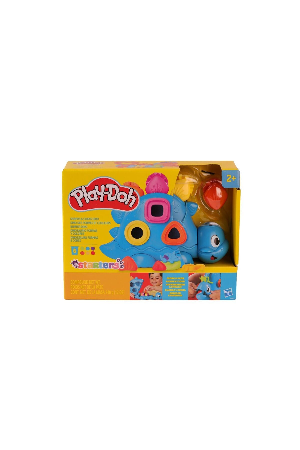 Play Doh Şekiller ve Renkler Dino Oyun Hamuru Seti