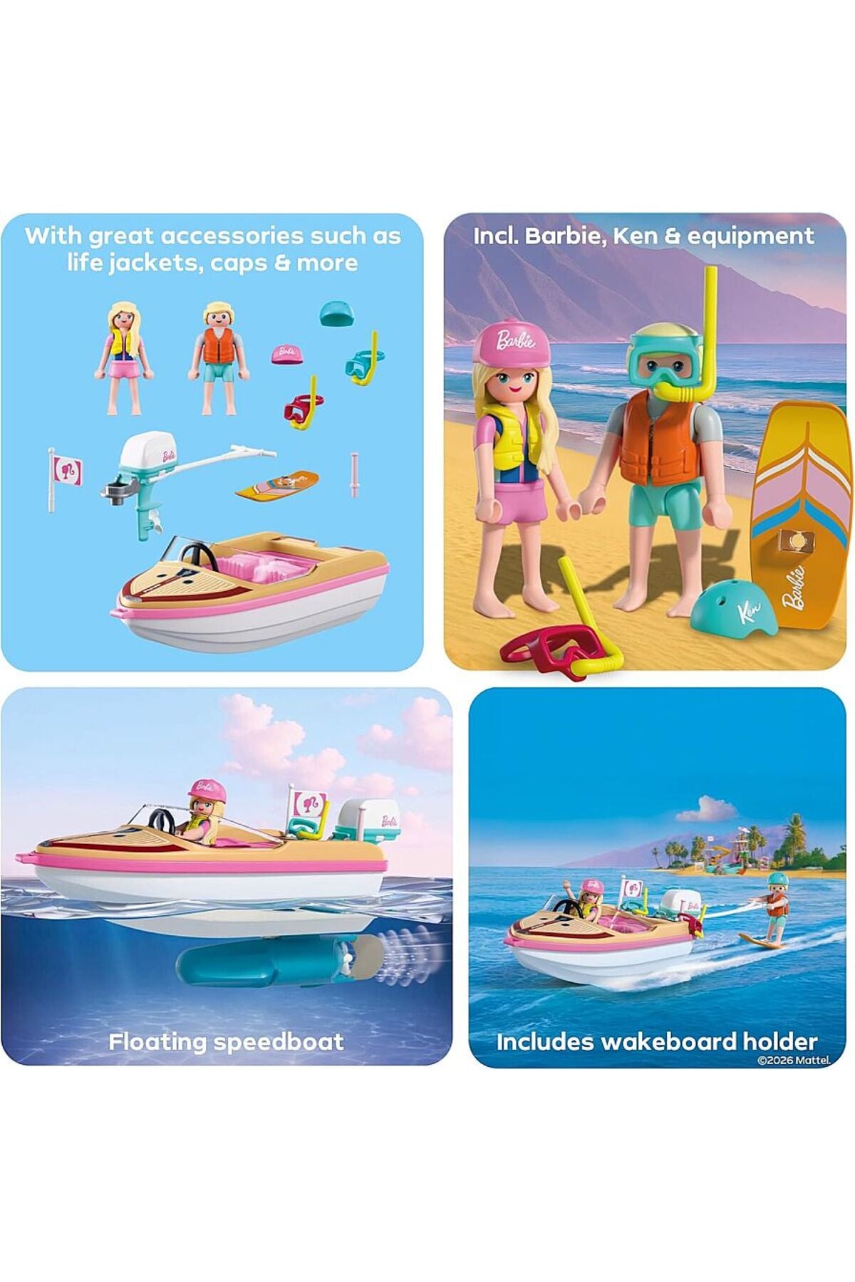 Playmobil Barbie Sürat Teknesi Macerası Seti