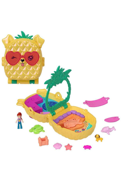 Polly Pocket Ananas Köpekçik Plajı Mini Oyun Seti
