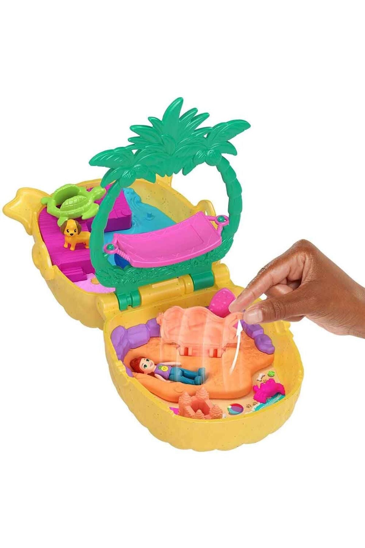 Polly Pocket Ananas Köpekçik Plajı Mini Oyun Seti