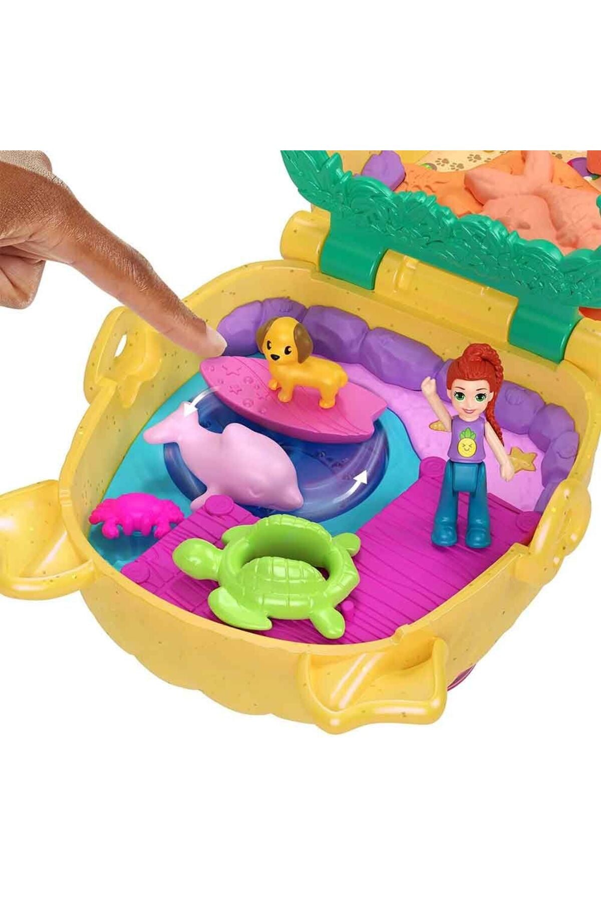 Polly Pocket Ananas Köpekçik Plajı Mini Oyun Seti