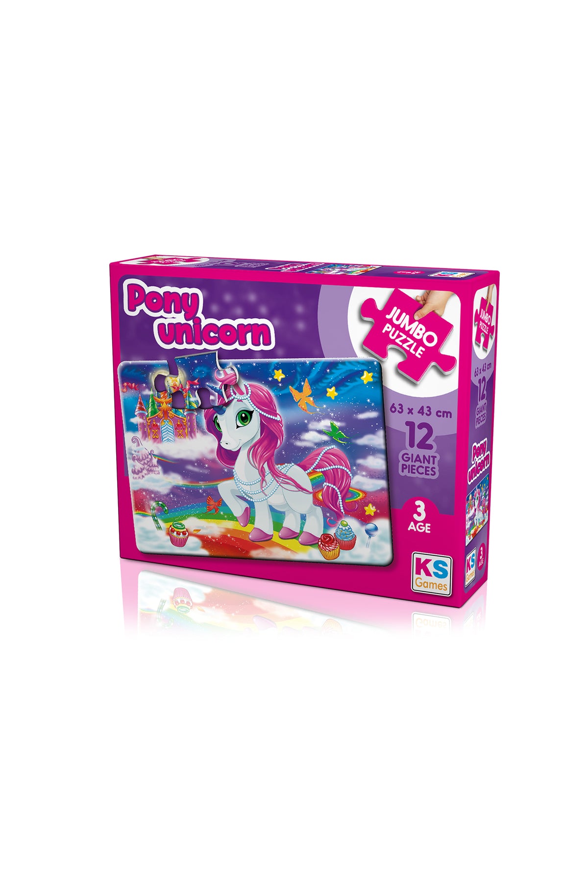 Pony Unicorn Dev Puzzle 12 Parça