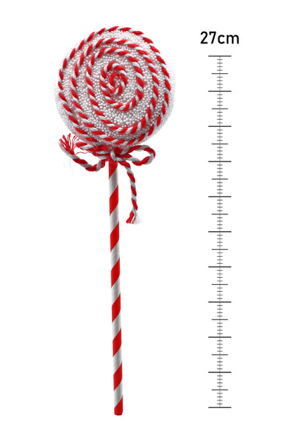 Premium Yılbaşı Süsü Lolipop  2li 40 cm