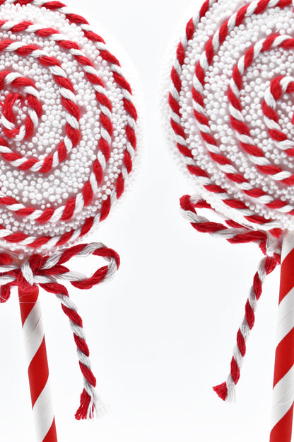 Premium Yılbaşı Süsü Lolipop  2li 40 cm