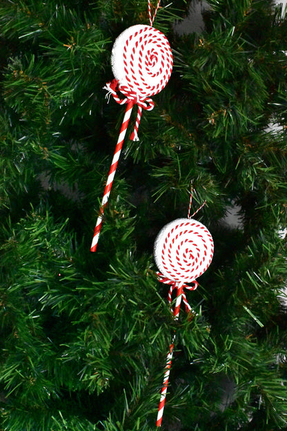 Premium Yılbaşı Süsü Lolipop  2li 40 cm