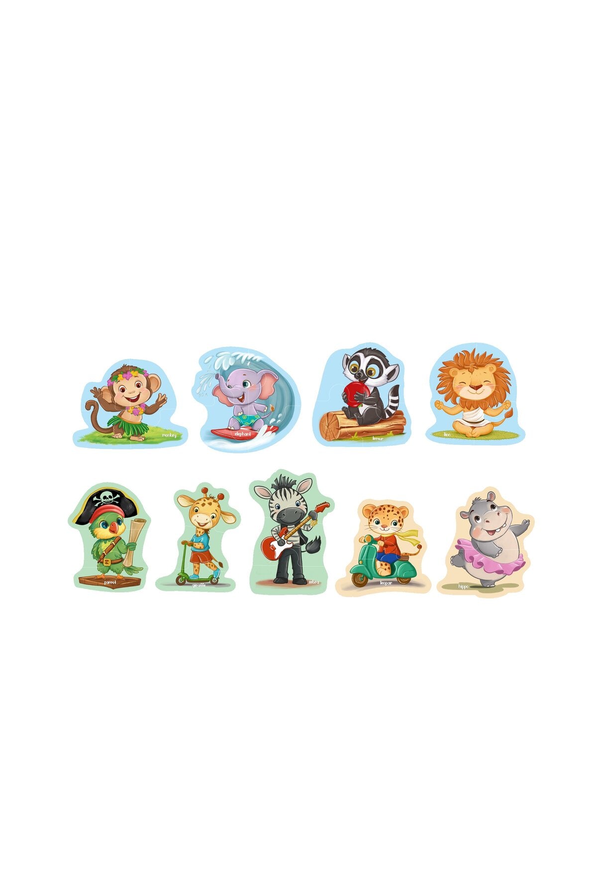 Puffy Safari Animals Puzzle 29 Parça