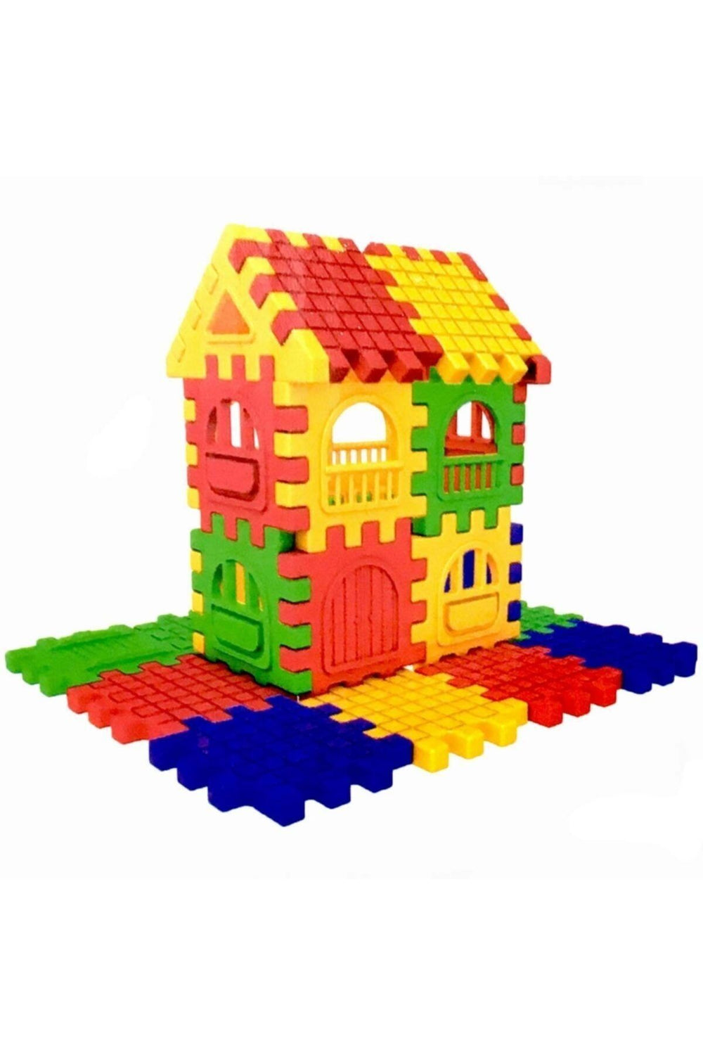 Puzzle City Geçmeli Bloklar 128 Parça