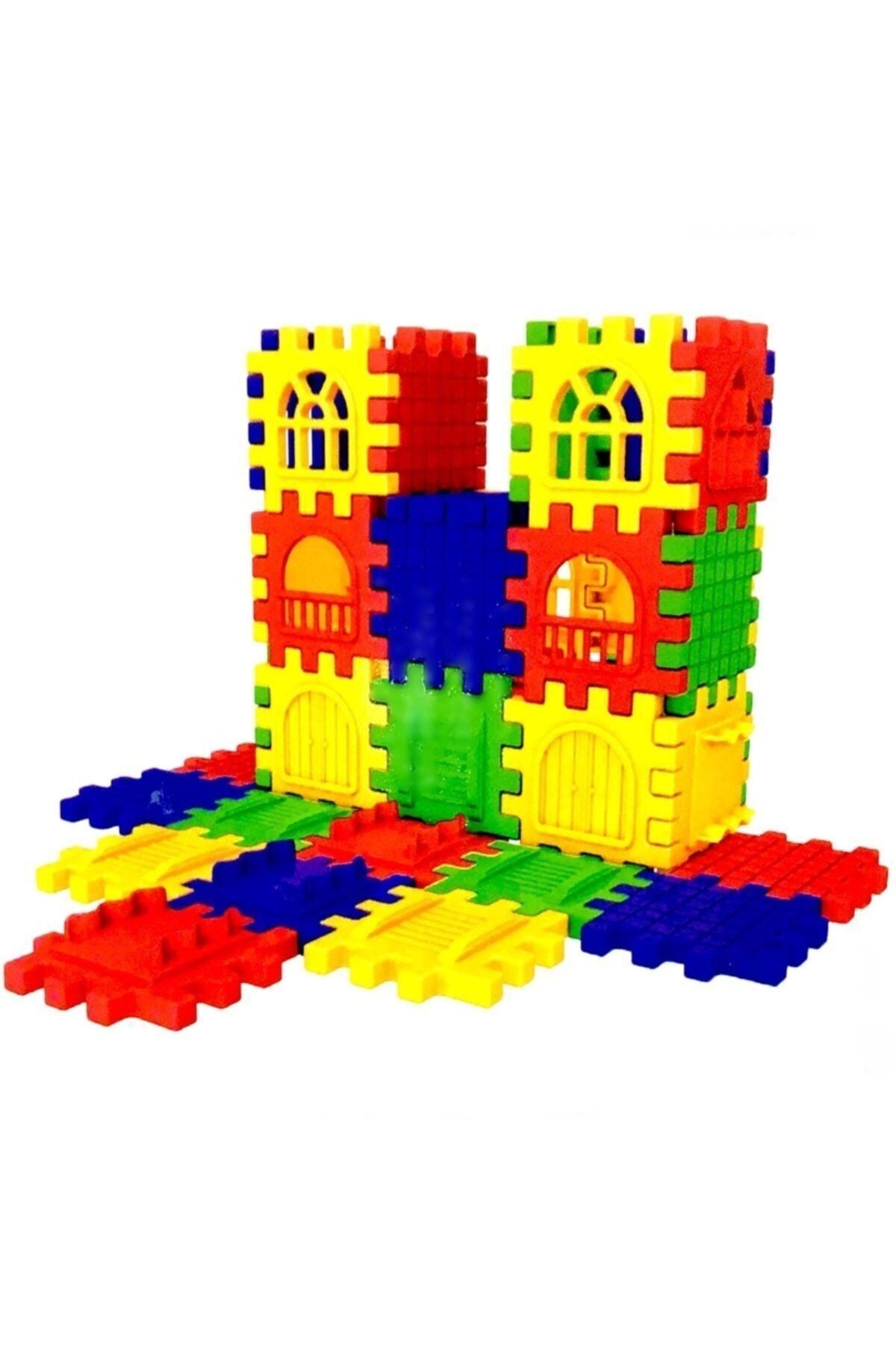 Puzzle City Geçmeli Bloklar 128 Parça