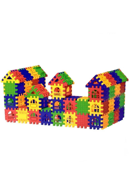 Puzzle City Geçmeli Bloklar 128 Parça