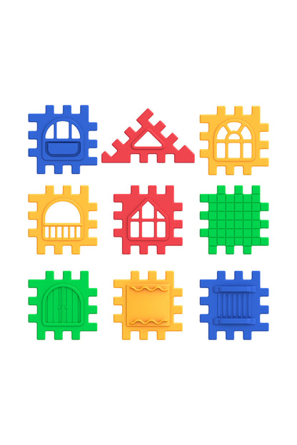 Puzzle City Geçmeli Bloklar 64 Parça