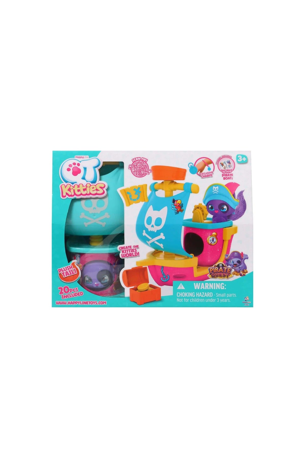 Qt Kitties Korsan Gemisi Oyun Seti