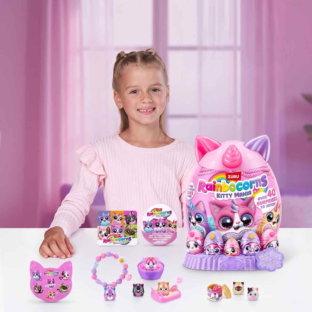 Rainbocorns Eggzania Kedicik Sürpriz Peluş 92125