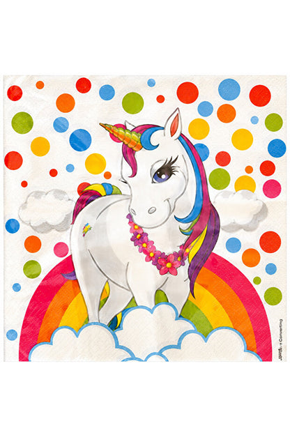 Rainbow Unicorn Karton Bardak 8li 8oz