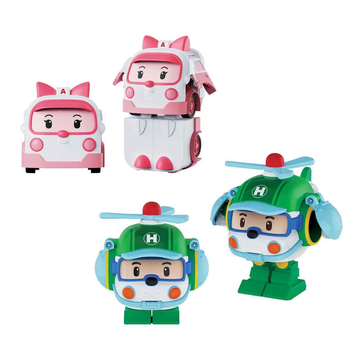 Robocar Poli 4'lü Kasabanın Kurtarma Araçları Seti