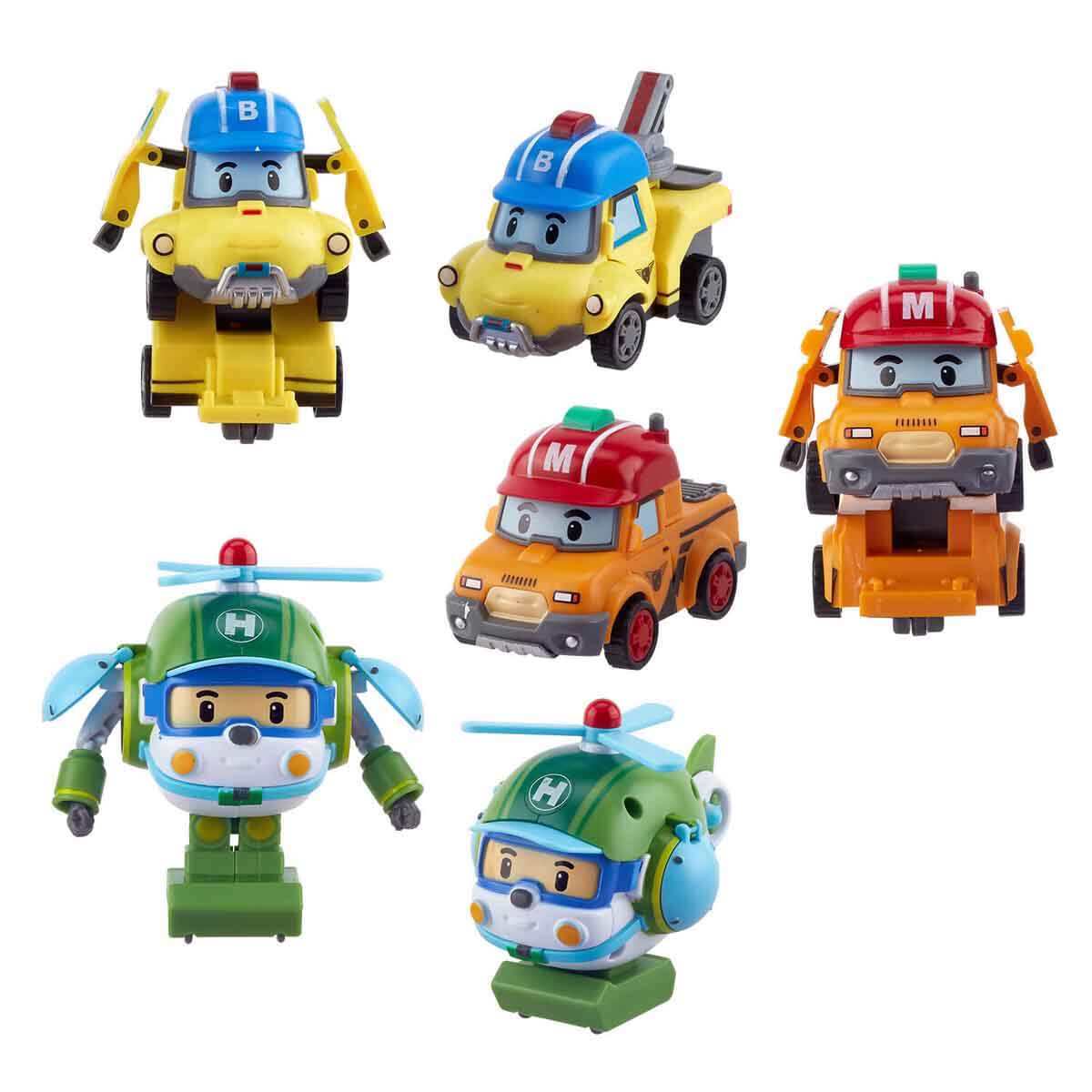 Robocar Poli Çabuk Dönüşen 6'lı Deluxe Figür Seti