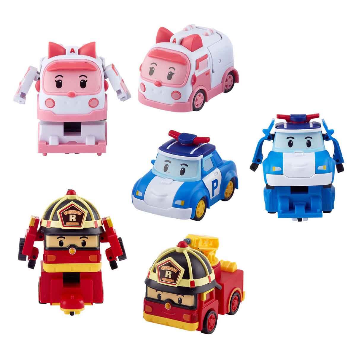 Robocar Poli Çabuk Dönüşen 6'lı Deluxe Figür Seti