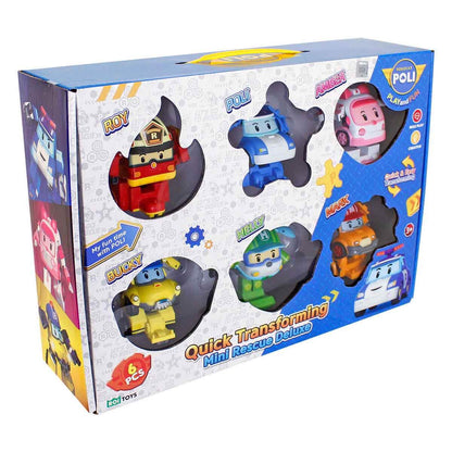 Robocar Poli Çabuk Dönüşen 6'lı Deluxe Figür Seti
