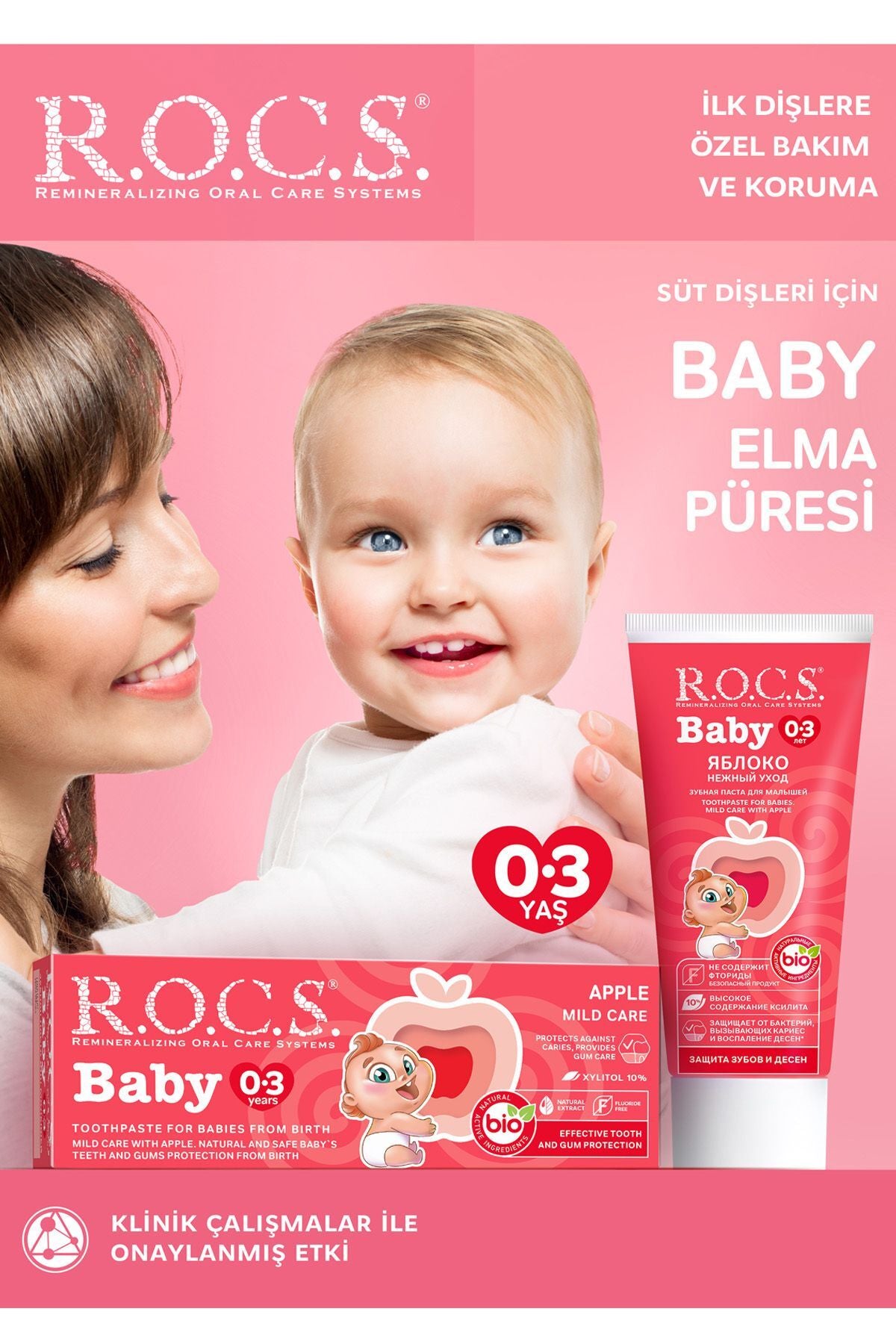 Rocs Baby Elma Püresi Diş Macunu