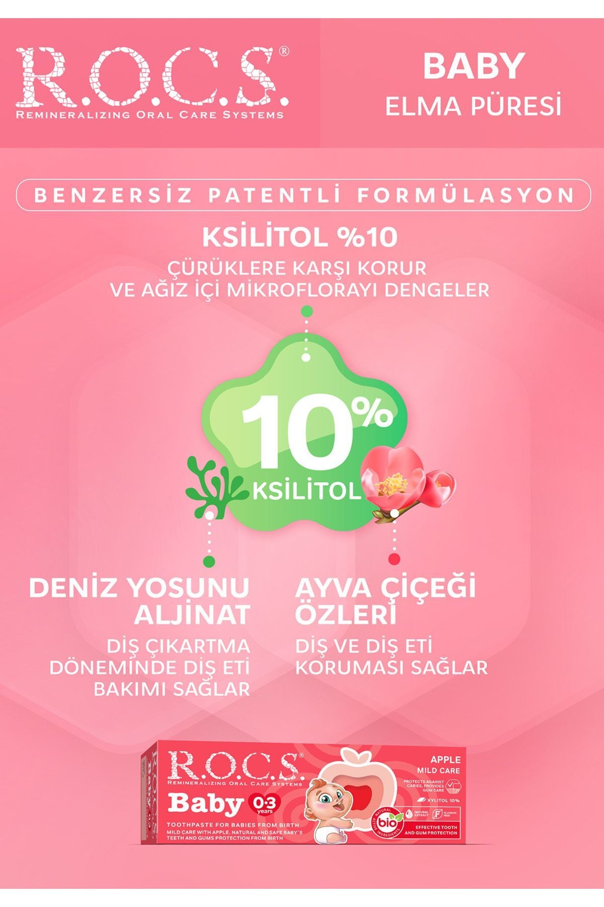 Rocs Baby Elma Püresi Diş Macunu