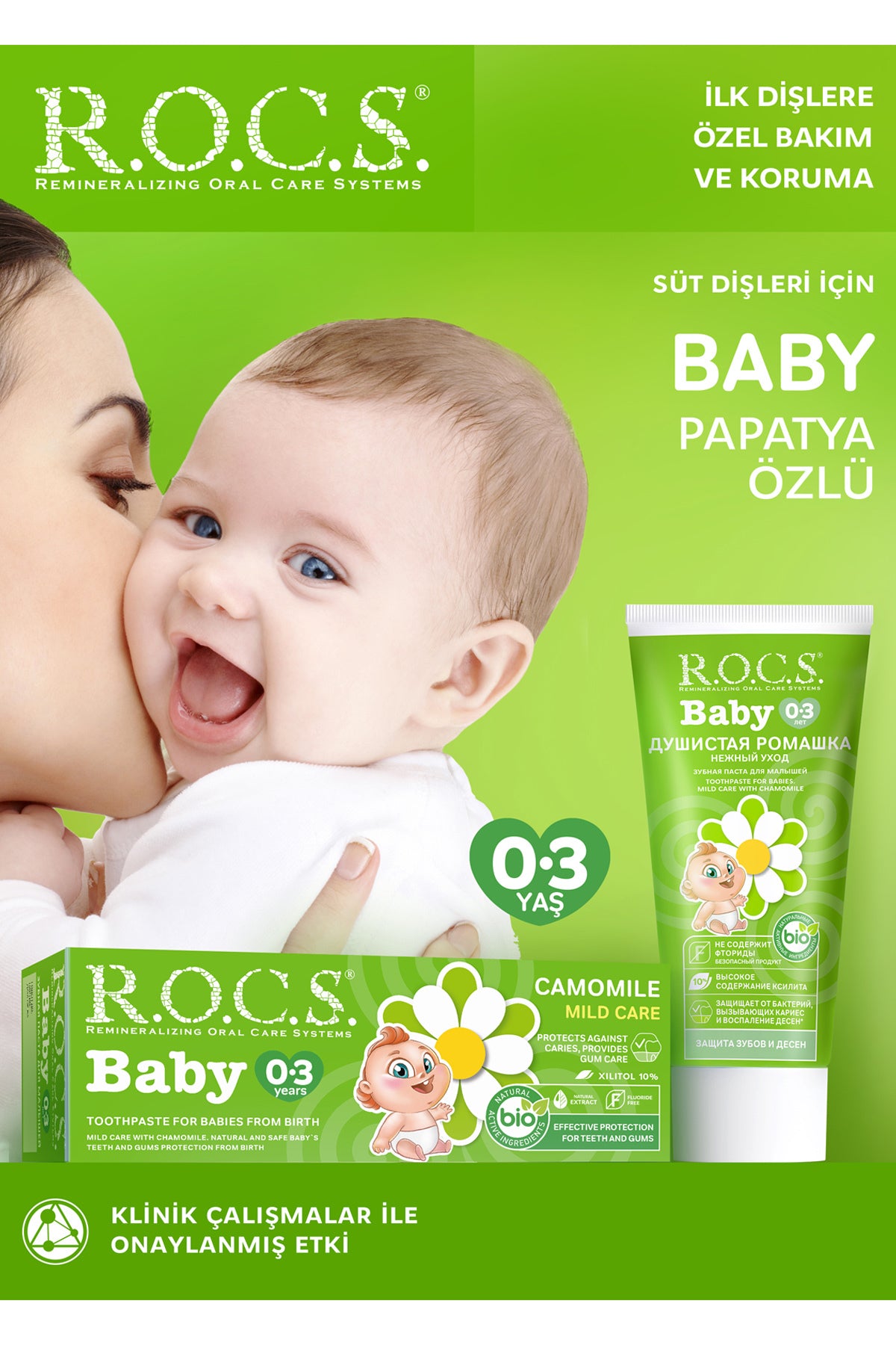 Rocs Baby Papatya Özlü Diş Macunu