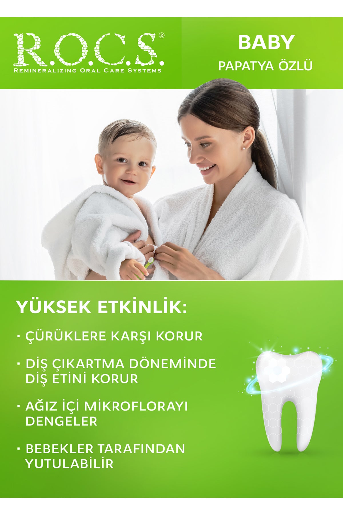 Rocs Baby Papatya Özlü Diş Macunu