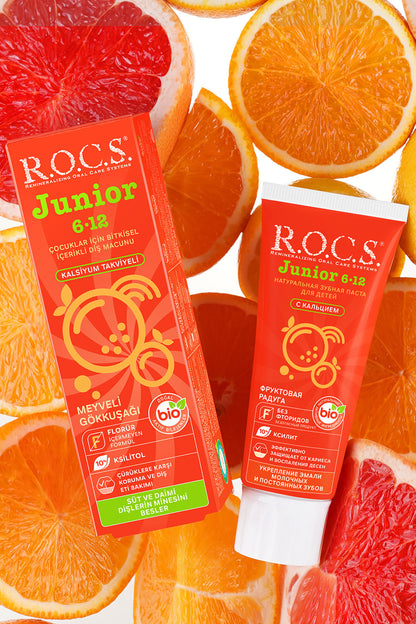 Rocs Junior Meyveli Gökkuşağı Diş Macunu