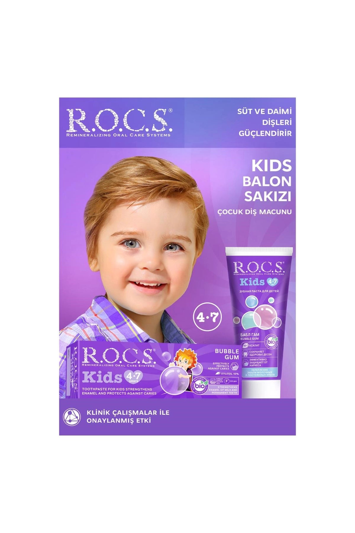 Rocs Kids Balon Sakızı Diş Macunu