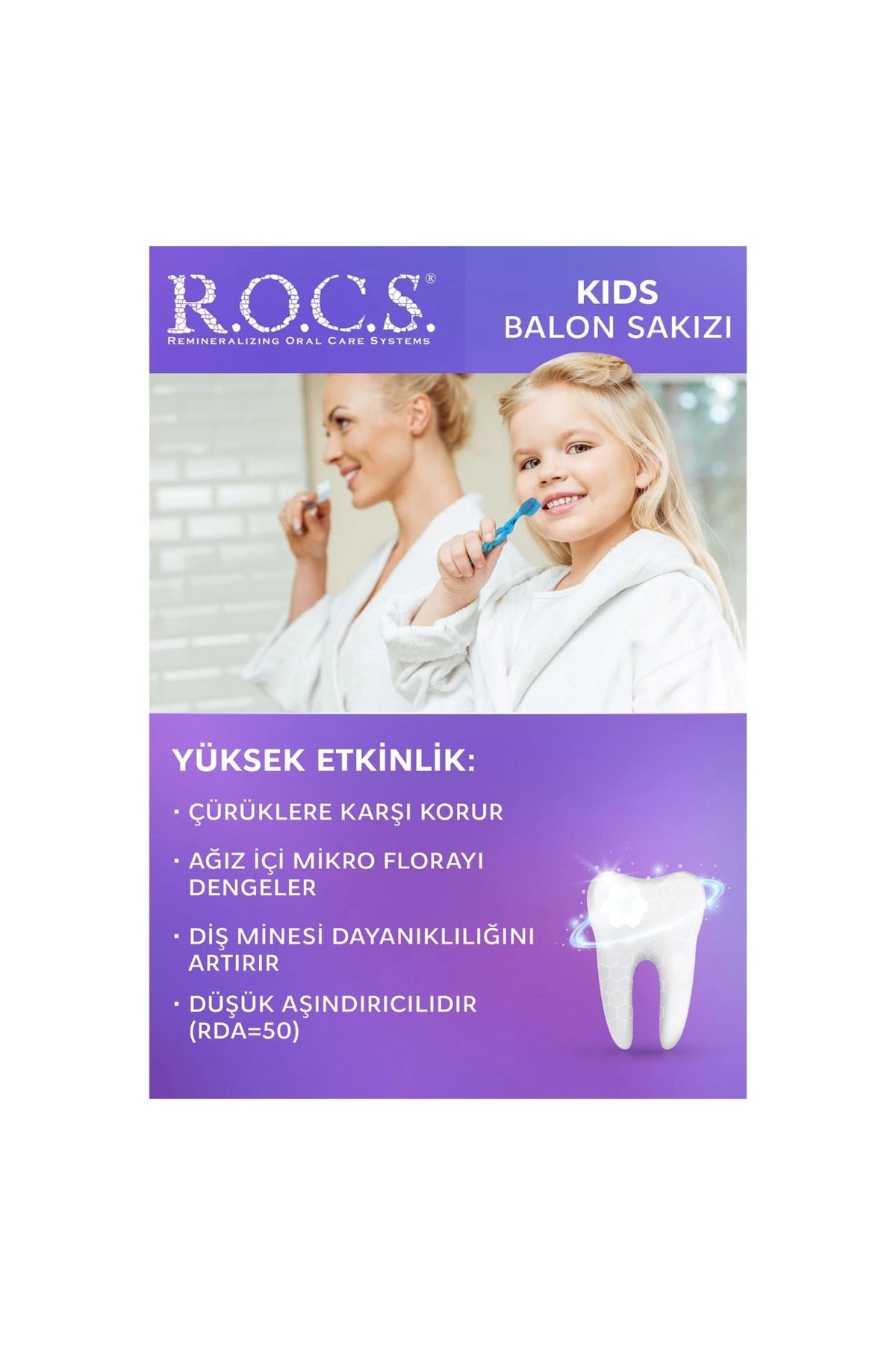 Rocs Kids Balon Sakızı Diş Macunu