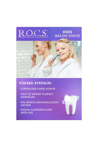 Rocs Kids Balon Sakızı Diş Macunu