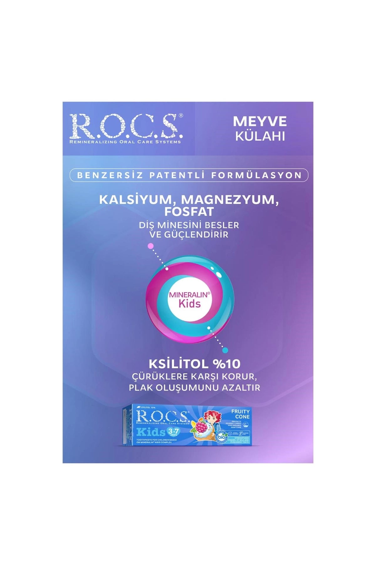 Rocs Kids Meyve Florürsüz  Diş Macunu