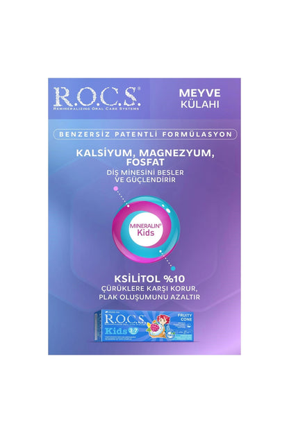 Rocs Kids Meyve Florürsüz  Diş Macunu