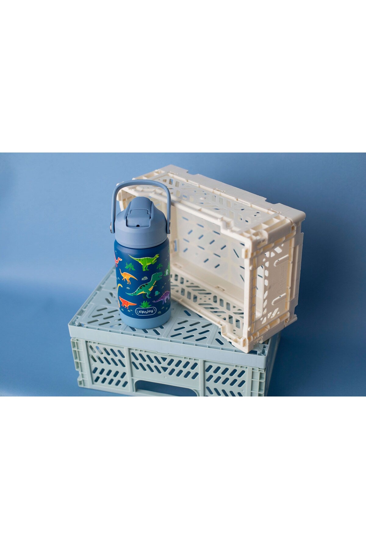 SipnJoy FlipSip Çocuk Su Termosu Dino Roar 360 ml