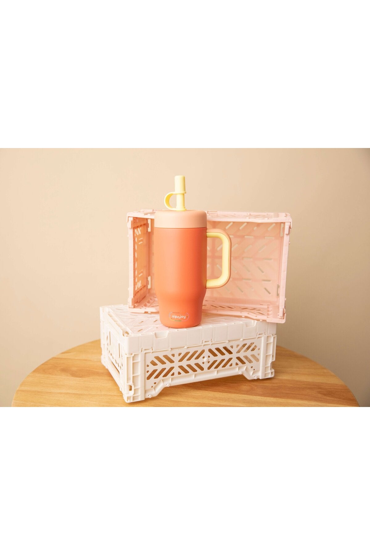 SipnJoy HandleHug Tumbler Termos Turuncu 550 ml