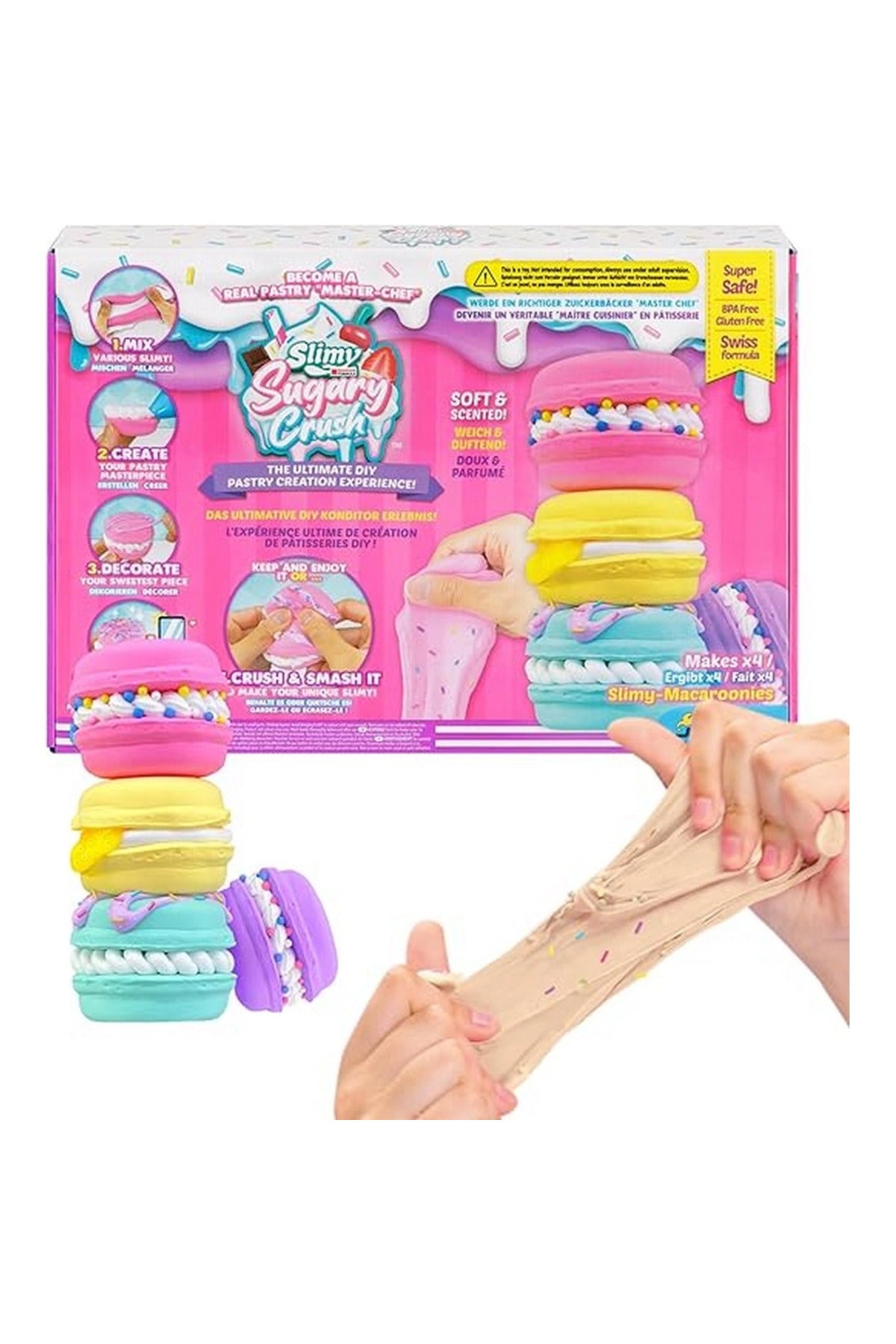 Slimy Sugary Crush Makaron Slime Seti