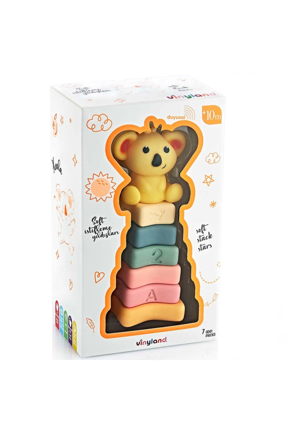 Soft İstifleme Yıldız Piramit Koala 7li Set