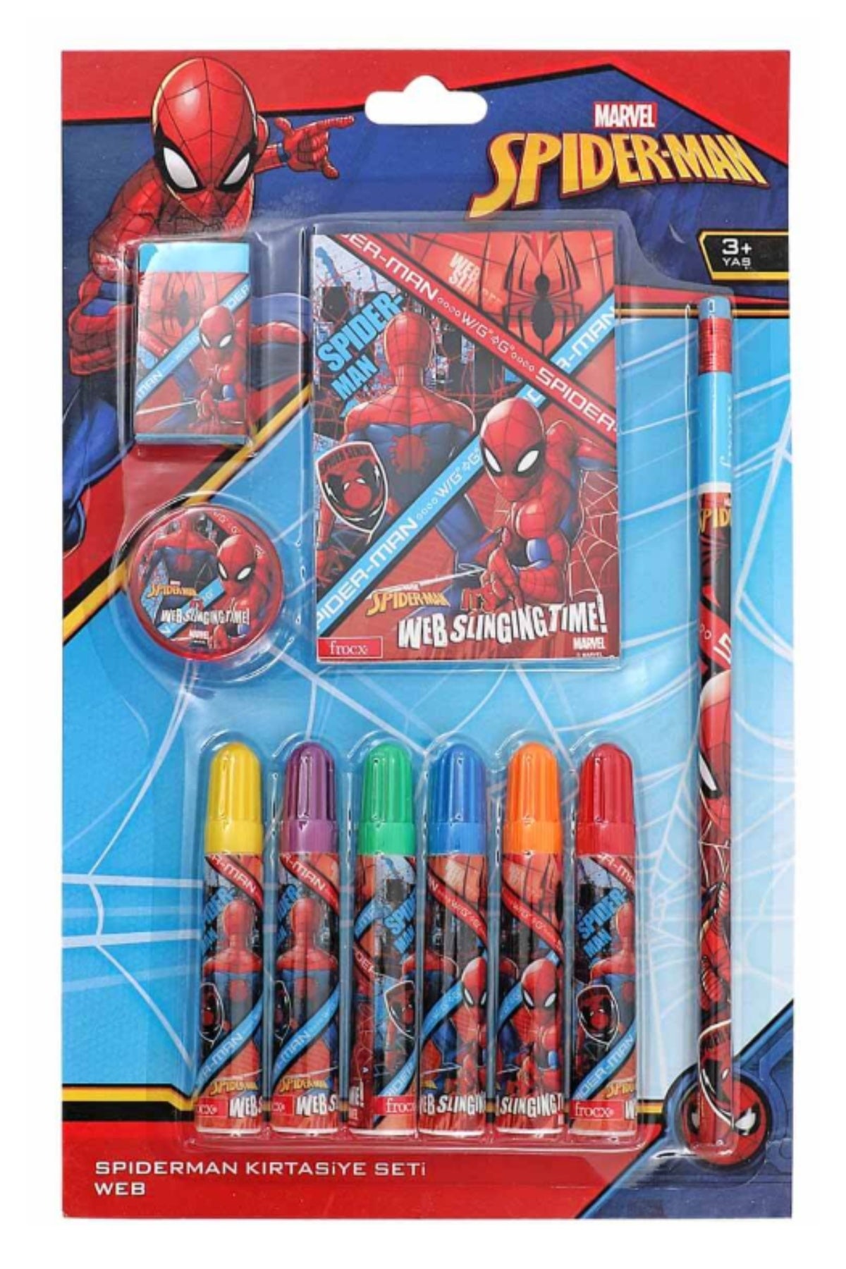Spider-Man Web Kırtasiye Seti 10 Parça