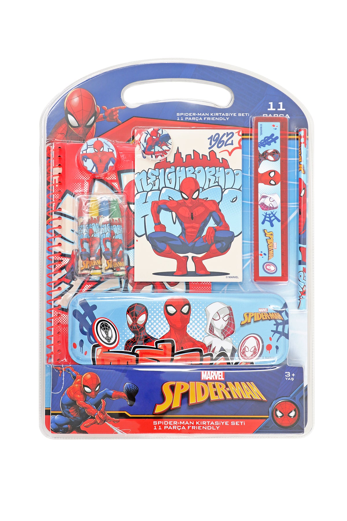 Spiderman Friendly Kırtasiye Seti 11 Parça