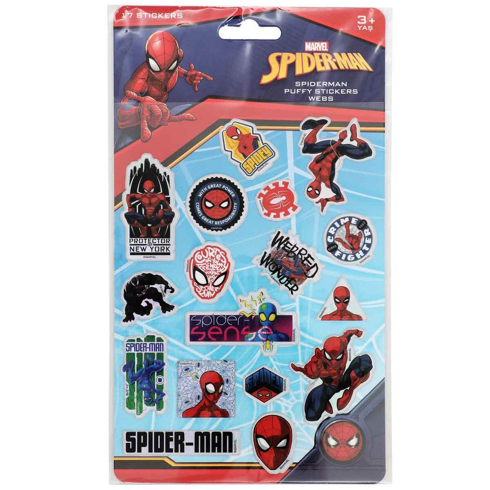 Spiderman Puffy Sticker Webs