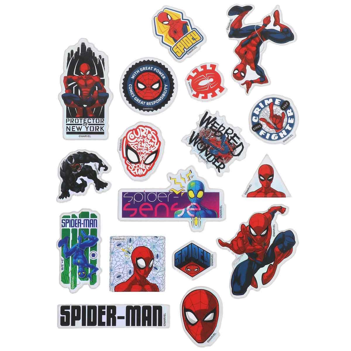 Spiderman Puffy Sticker Webs