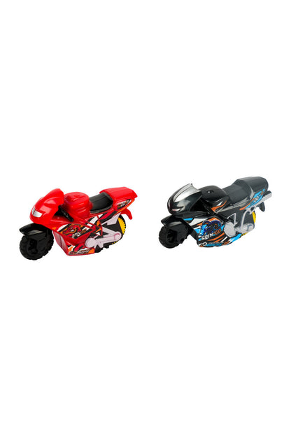 Spin N Build Motosiklet ve Fırlatıcı Seti