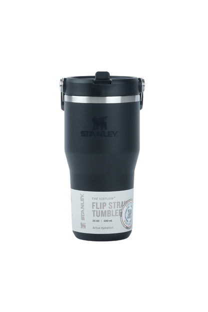 Stanley Iceflow Flip Straw Termos Siyah 590 ml