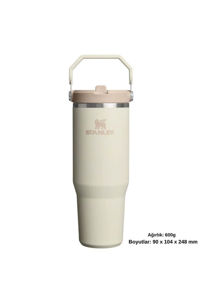 Stanley The IceFlow Flip Straw Termos Krem 890 ml