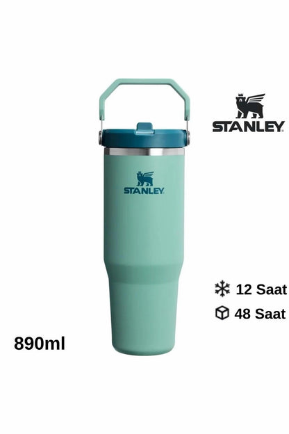 Stanley The IceFlow Flip Straw Termos Yeşil 890 ml
