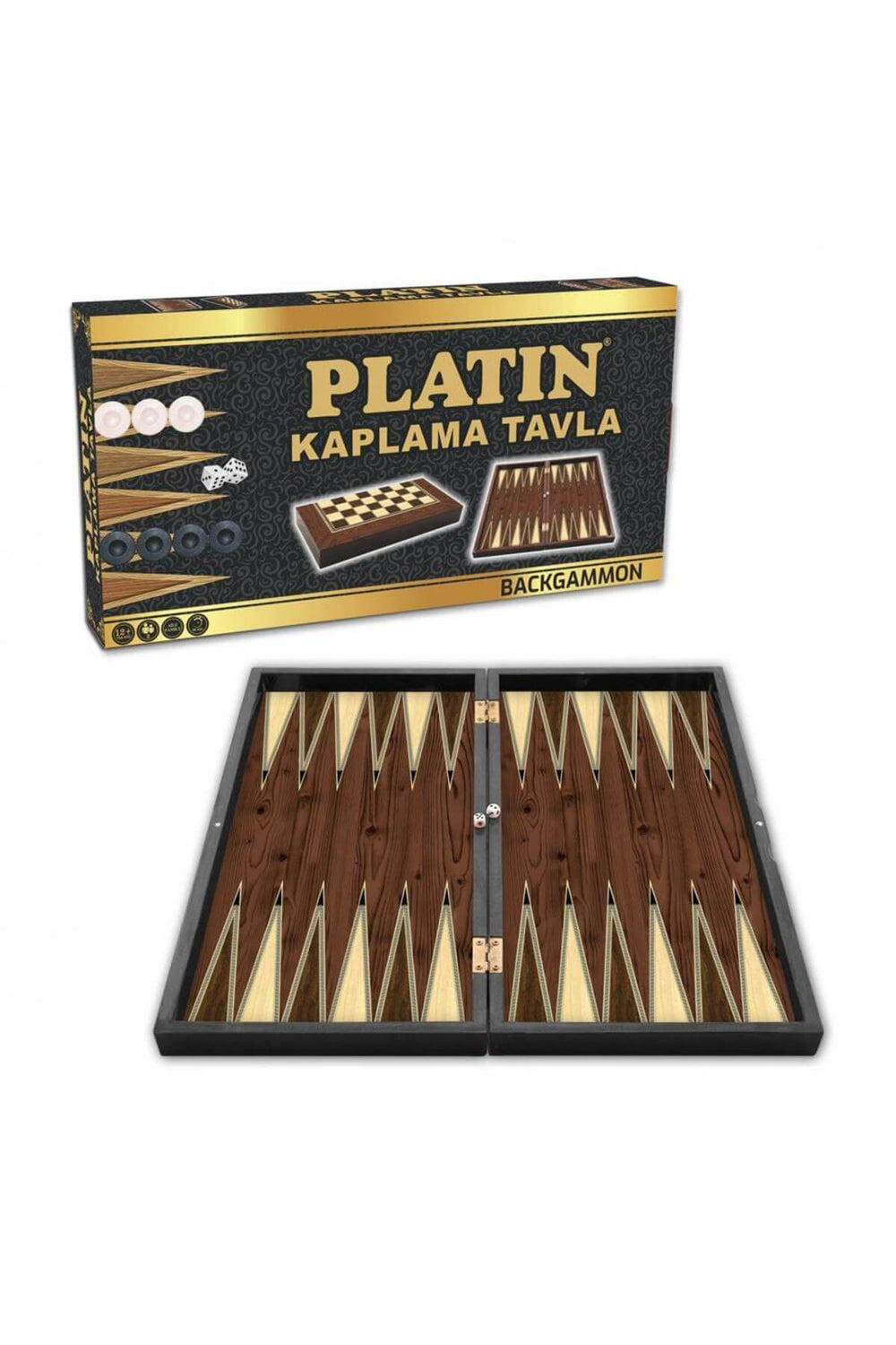 Star Platin Tavla Takımı Büyük Boy