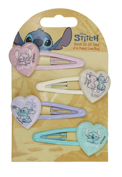 Stitch Çıt Çıt Toka Love Bug 4lü