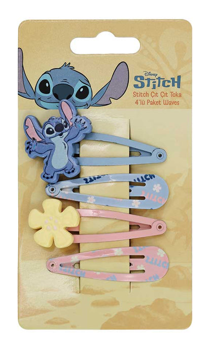 Stitch Çıt Çıt Toka Waves 4lü