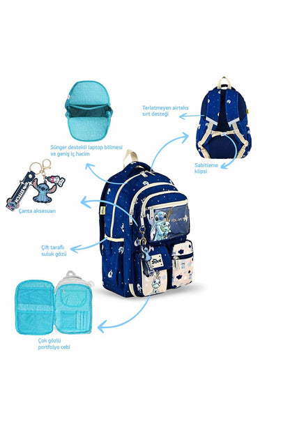 Stitch İlkokul Çantası Ice Lx Magic